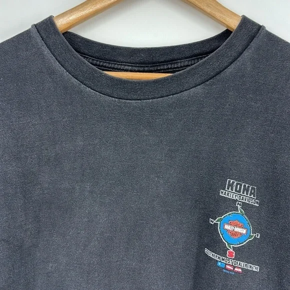 Harley Davidson Vintage USA Tee Southern Most Dealer Kona Hawaii Men’s Size XXL - Picture 2 of 9